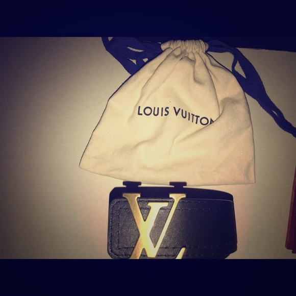 Black/Brown Louis Vuitton Size 36 Belt - Picture 1 of 4